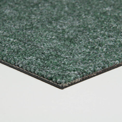 Moquette verte en dalles autoplombantes 50x50 cm Dalle de moquette bouclée pour salon et chambre Dalles de moquette modulaires sans colle