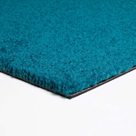 Dalle moquette bleu pétrole 50x50 cm Dalle moquette chambre et salon Moquette en dalle sans colle ni adhésive (1/5)