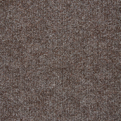 Dalles moquette bureau professionnel Dalle moquette modulaire marron en velours côtelé Moquette dalles plombantes sans colle (1/5)