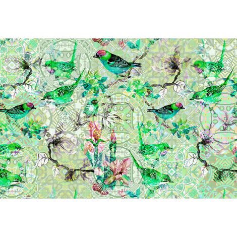 Papier peint panoramique Vintage Birds 2 - Walls by Patel