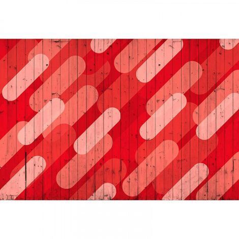 Papier peint panoramique tendance style graffiti Tapisserie panoramique rouge pour chambre d'ado Papiers peints panoramiques aspect bois (1/3)