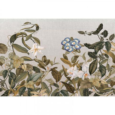 Papier peint panoramique nature pour chambre Tapisserie panoramique florale élégante Papier peint panoramique idéal pour salon (1/3)