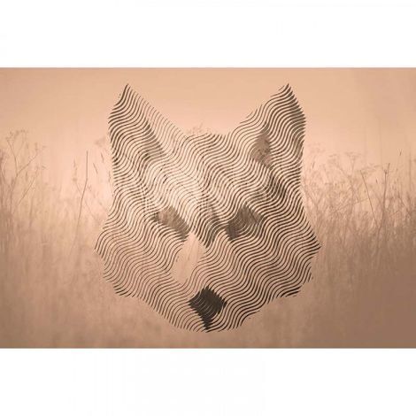 Papier peint panoramique original motif loup Tapisserie panoramique animaux pour bureau Papier peint panoramique moderne pour salon (1/3)