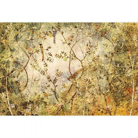 Papier peint panoramique élégant pour salon Tapisserie panoramique nature pour chambre Papier peint panoramique original motif forêt (1/3)