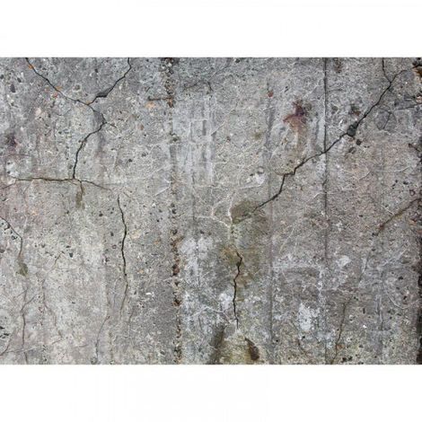 Papier peint panoramique imitation béton Tapisserie panoramique grise industrielle Papier peint panoramique tendance pour chambre d'ado (1/4)
