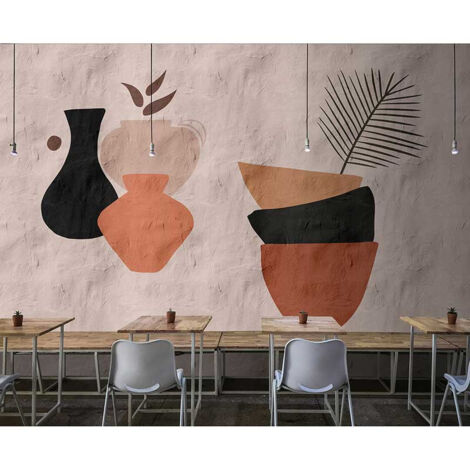 Papier peint panoramique design motif floral Tapisserie panoramique originale idéale pour bureau Papier peint panoramique élégant pour salon (1/3)