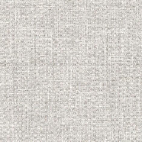 Papier peint uni beige-gris effet textile | Tapisserie unie beige grise aspect jute chambre & salon | Papier peint intissé couloir vinyle