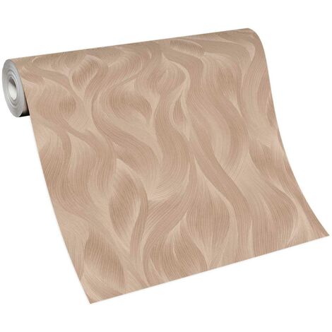 Papier peint graphique élégant vieux rose | Tapisserie moderne graphique rose | Papier peint intissé chambre fille & salon (1/3)