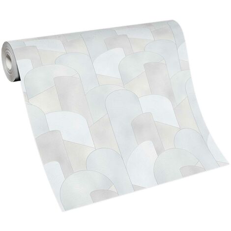 Papier peint uni gris clair chambre et bureau Tapisserie unicolore grise claire salon & couloir Papier peint intissé couleur claire (1/5)