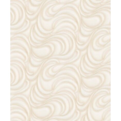 Papier peint graphique beige idéal salon Tapisserie motif moderne beige clair pour salon Papier peint intissé cusine et couloir (1/5)
