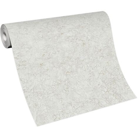 BRICOFLOR Papier Peint effet brique et pierre blanc et beige Papier Peint intissé pour cuisine, salon & plus Tapisserie effet pierre et brique (1/4)