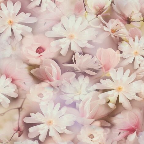 Papier peint fleur aquarelle rose Tapisserie fleurs Fleuri vintage Papier peint intissé et embossé Idéal pour chambre