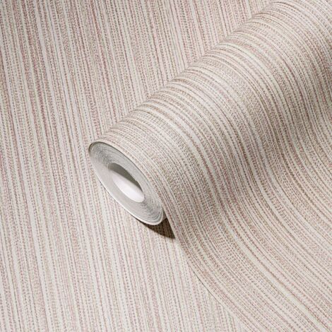Papier peint vieux rose simple Papier peint intissé moderne aux lignes fines discrètement idéal pour les chambres et les couloirs