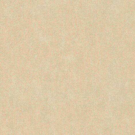 Papier peint intissé beige orangé Tapisserie effet brillant style urbain Papier peint aspect béton style industriel idéal pour salon (1/4)