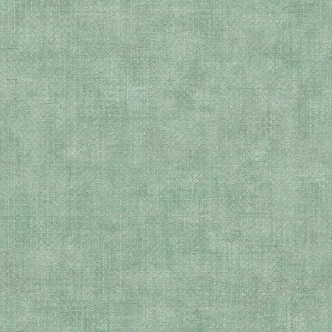 Papier peint intissé vert sauge à motif effet métallisé vert clair idéal pour le salon et la chambre