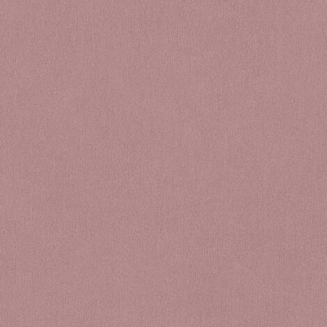 Papier peint uni rose foncé Tapisserie intissée effet textile pour salon Papier peint effet brillant moderne idéal pour chambre (1/4)