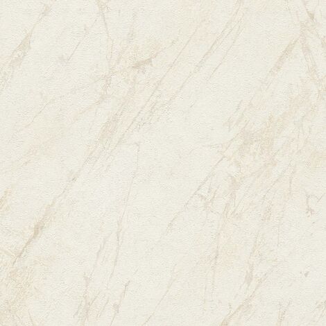 Papier peint intissé en marbre blanc doré, idéal pour les chambres et les cuisines Papier peint intissé brillant aspect marbre