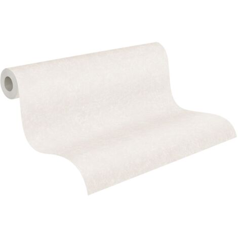Papier peint intissé crème Tapisserie unie style classique Papier peint contemporain idéal pour cuisine et salon (1/5)