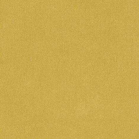 Papier peint uni jaune velours Tapisserie intissée effet textile pour salon Papier peint effet brillant moderne idéal pour cuisine (1/4)