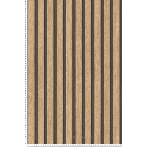 Papier peint effet bois 3D – Papier peint intissé 53cm x 10,05m – Lessivable et brossable – Pour salons et bureaux – A.S. Creations