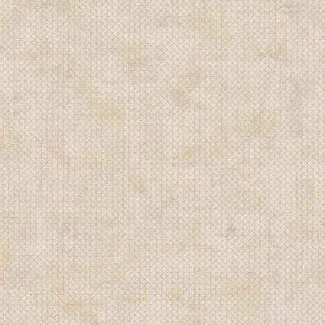 Papier peint géométrique petit motif en beige doré idéal pour le salon et le couloir papier peint intissé à effet métallisé
