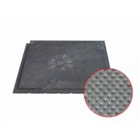 Dalle plastique noire épaisseur 23 mm Dalle à queues d'aronde pour usage intensif Dalle 120x80 cm idéal pour terrasse