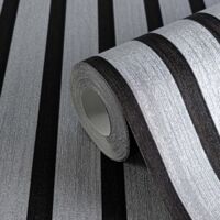 Papier peint acoustique 3D argenté – Vlies effet métallique – Panneaux de bois pour salon – Isolation phonique améliorée – YÖL