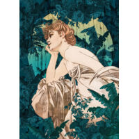 Papier peint panoramique romantique,classique Rêves Verts