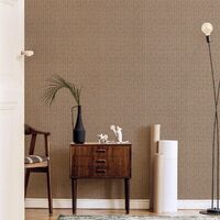 Papier peint bois cannage chevron marron | Tapisserie graphique chevron bois chambre adulte | Papier peint salle de bain & couloir
