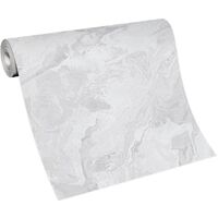 Papier peint imitation marbre crème – Tapisserie intissée pour chambre, cuisine – Résistant à la lumière et facile à appliquer – Erismann