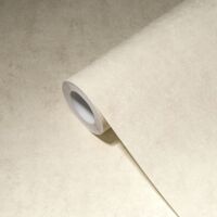 Papier peint intissé uni crème jaune Tapisserie aspect béton ciment Papier peint moderne imitation mur crépi idéal cuisine