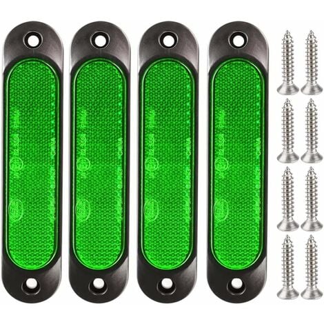 LITZEE 8 Stück Fahrrad-Reflektor Fahrradanhänger Lichter und Reflektoren,  Unisex-Fahrradspeichen-Reflektoren mit Clip-Halterung, reflektierende