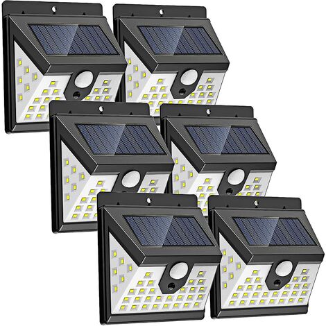 Solarleuchte für den Außenbereich mit Bewegungsmelder 40 LEDs 3 Modi Wasserdicht Schwarz (1/5)