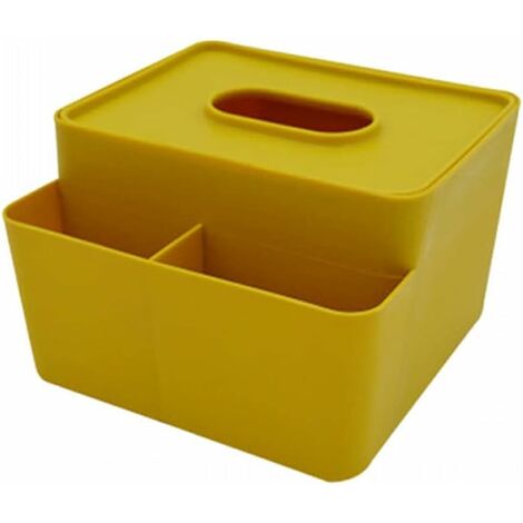 Taschentuchbox, Serviettenhalter, schlicht, stilvoll, Zuhause, Auto, Büro,  Schreibtisch, Taschentuchspender, Toilettenpapierhalter, Aufbewahrungsbox –  Gelb