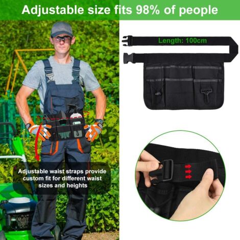 Werkzeugtasche für Elektriker, Werkzeugtasche mit verstellbarem Riemen, Werkzeugtasche, multifunktionale Werkzeugtasche für Elektriker, Tischler, Handwerker, Unisex