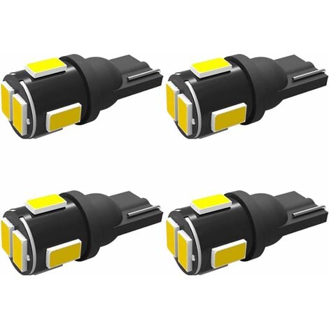 4er-Pack T10 W5W 6 x 5630 Auto-LED-Lampen, Auto-Innenraum-LED