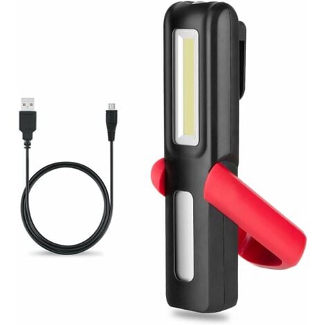 LED Arbeitsleuchte Handleuchte Taschenlampe 10 W Watt 1000 Lm mit USB  Ladekabel