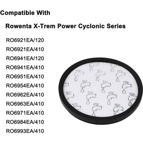 Vhbw Filtro Post-Motore EPA Per Aspirapolvere Rowenta X-Trem Power Cyclonic RO6993EA