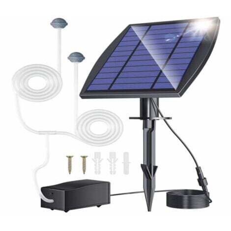 Ultra-leise Solar-Sauerstoffpumpe mit großem Blasenvolumen, Sauerstoffmaschine, Sauerstoff für Aquarien im Freien, Schwimmbecken (1/5)