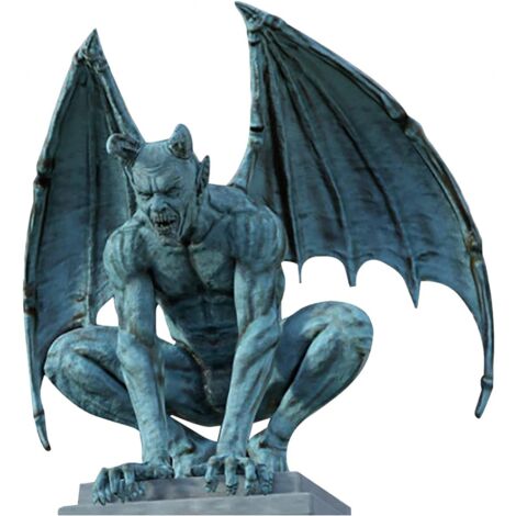Wasserspeier für draußen Geflügelte Gargoyle-Gartenwächter-Skulptur, Heimdekoration – gotische Gartenwächter-Skulptur aus Kunstharz – Terrasse, Hof, Rasen,