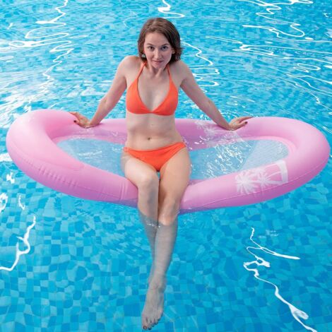 ZUNOXAZ Aufblasbare Poolnudel - Gebogene Jumbo Schwimmnudel Rosa