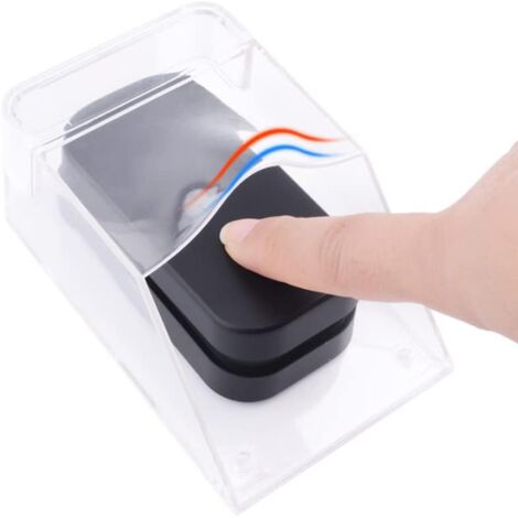 Wasserdichte Abdeckung für Türklingelknopf, transparente Schutzhülle, kabellos, Wandmontage, Türklingel für den Außenbereich, Regenschutz, wasserdichte Schale für die Türzugangskontrolle (1/5)