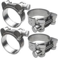 Stück Schlauchschellen aus Edelstahl 304, verstellbare Schlauchschelle 44–47 mm für Baufahrzeuge, Boote, Motorräder usw