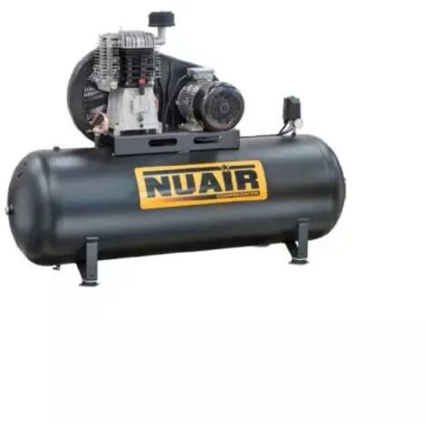 Nu Air – Compresseur à piston 7,5 CV – Bi-étagé 500 litres – Pression 11 bar – Débit 51 m³/h – Carter de protection et pieds anti-vibration