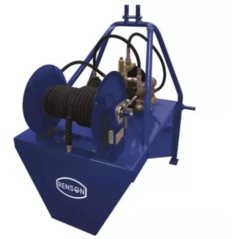Renson – Nettoyeur haute pression thermique 200 bar – Débit 30 L/min – Prise de force pour engins agricoles – Châssis acier époxy 3 points