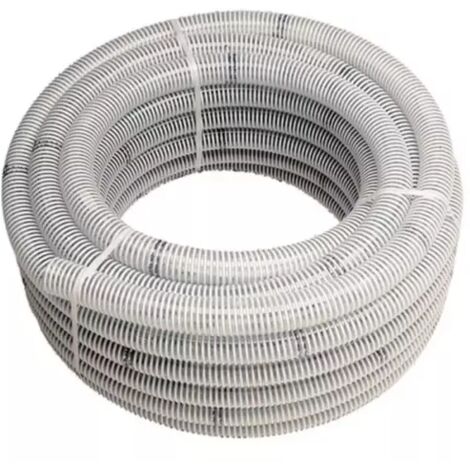 Tuyau d'aspiration pour motopompe Ø 80 mm – PVC armé rigide – Longueur 5 mètres – Pour eaux claires et légèrement chargées – Worms