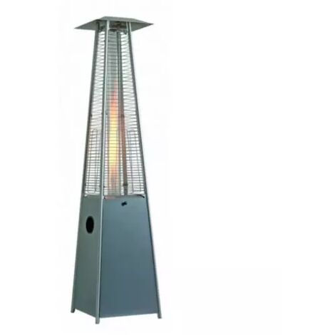Parasol chauffant pyramide gaz 4,5-9,3 kW – Allumage piezo – Structure en aluminium – Chaleur propre jusqu'à 15 m² – Thermobile (1/3)