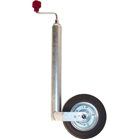 Roue jockey jante acier 48mm course de 220mm
