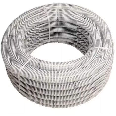 Tuyau d'aspiration pour motopompe Ø 100 mm – PVC armé rigide – Longueur 5 mètres – Aspiration d'eaux claires et chargées – Worms