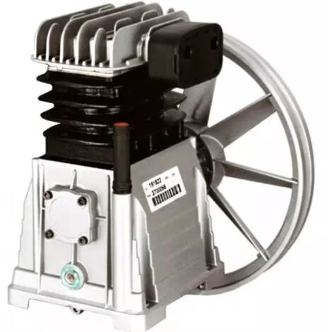 Nu Air – Tête de compression d'air 3 CV mono – Pression 10 bar – Débit 22 m³/h – Cylindre en fonte avec filtre d'aspiration (1/3)